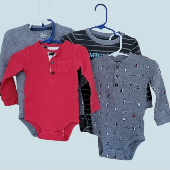 Lot of 8 Disney 12-18 & 18 mo Mickey Hoodies Tops Thermal One Piece Variety - Picture 12 of 15